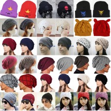 Unisex Hombres Knitted Slouchy Beanie Cap Baggy Winter Hat Over Skull Caps US  eb-39814733